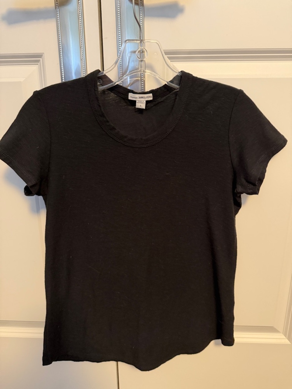 James Perse Black Short-Sleeve Crew Tee